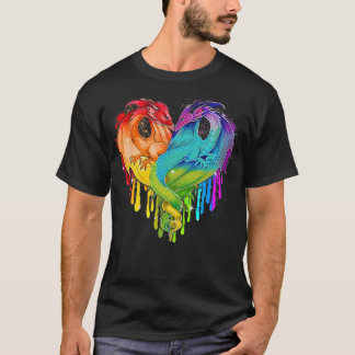 LGBT Dragon Heart Rainbow Heart Dragon LGBT-stand T Shirt