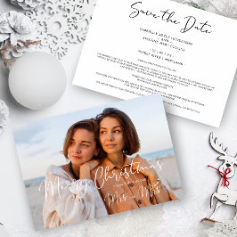 LGBT Elegant Mrs & Mrs Christmas Couple Wedding