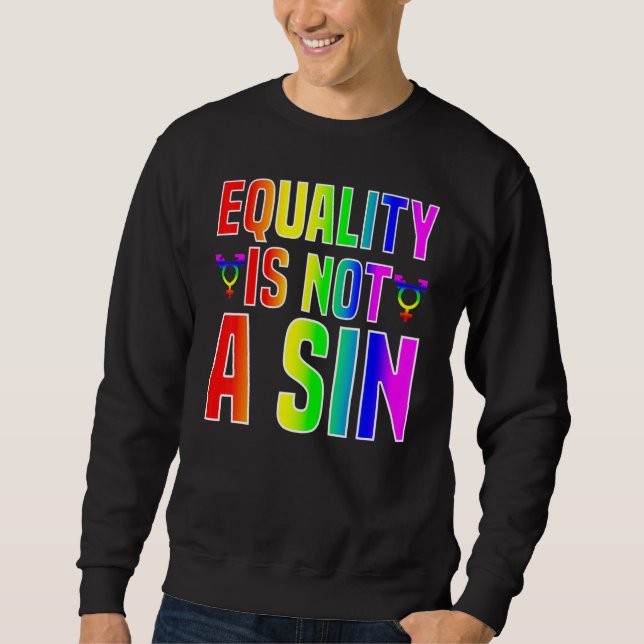 Lgbt Equality Lång Ärmad Tröja (Framsida)