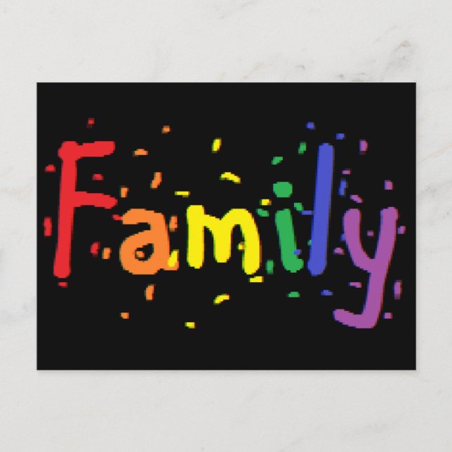 LGBT-familjlogo Vykort (Framsida)