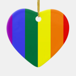 LGBT Färg Julgransprydnad Keramik
