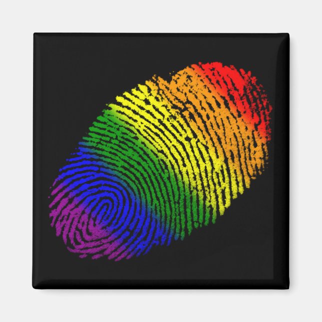 LGBT-fingeravtryck Magnet (Framsidan)