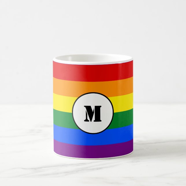 LGBT flagga Drawstring-ryggsäck Kaffemugg (Center)
