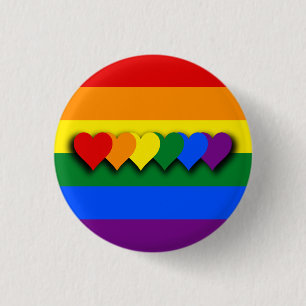 LGBT-flagga knäppas Knapp