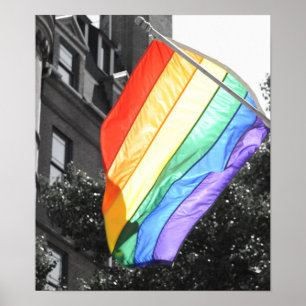 LGBT Flagga Photo Poster