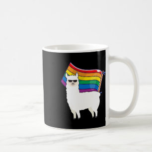 Lgbt Flagga T Shirt Llama Gay Lesbisk ResistManar Kaffemugg