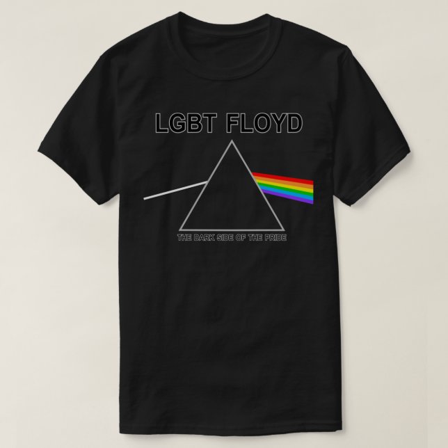 LGBT FLOYD, Mörk Pridet T-Shirt (Design framsida)