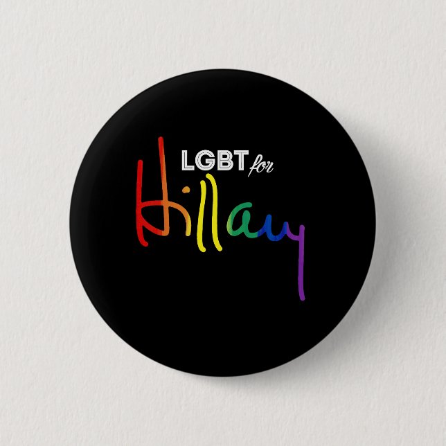 LGBT för Hillary Clinton Knapp (Framsida)