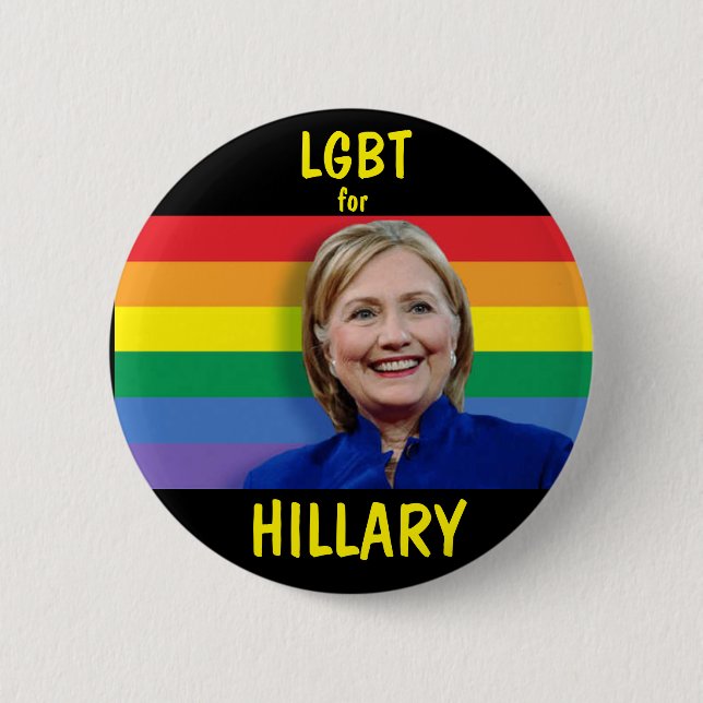 LGBT för Hillary Clinton Knapp (Framsida)