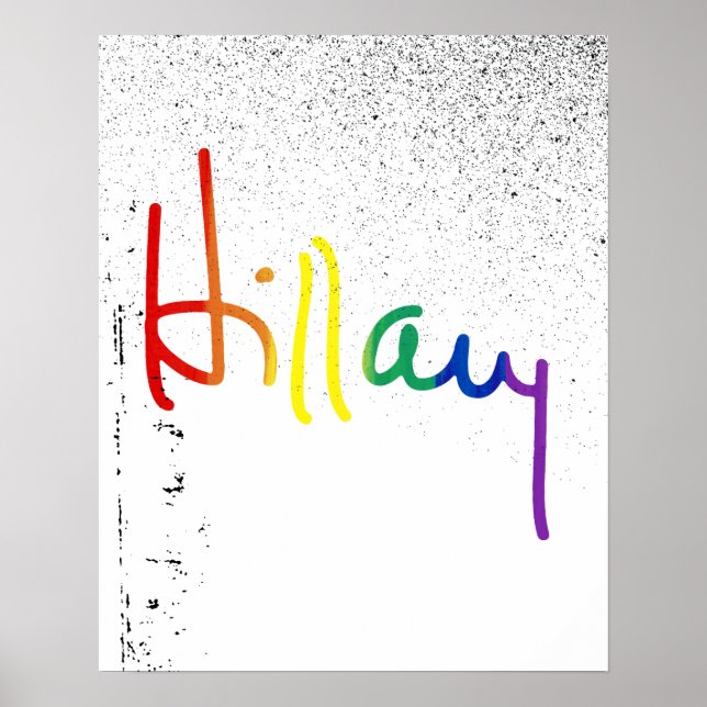 LGBT för Hillary Clinton Poster (Framsidan)