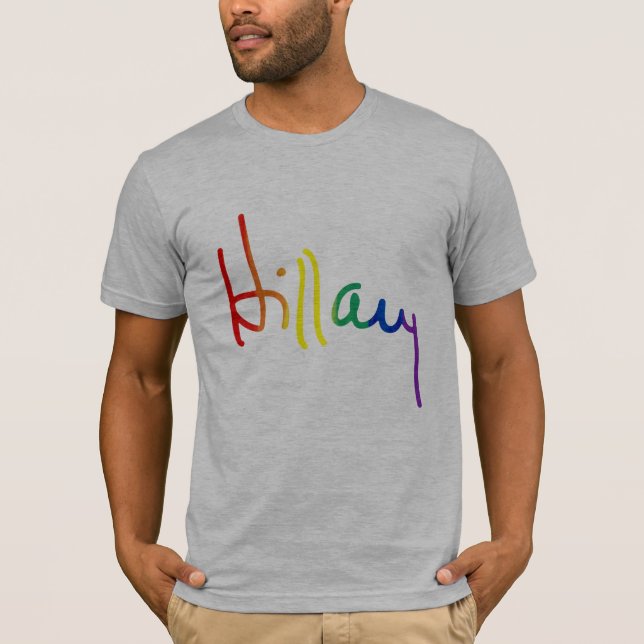 LGBT för Hillary Clinton Tee (Framsida)