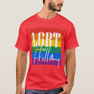 LGBT FÖR HILLARY - - .PNG T SHIRT
