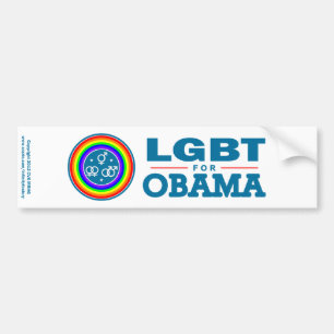 LGBT för OBAMA Bildekal