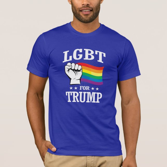 LGBT FÖR TRUMF TEE (Framsida)