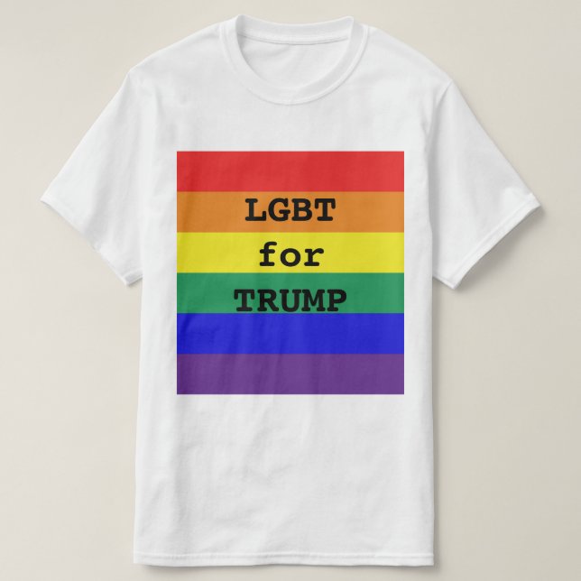 LGBT för TRUMP T Shirt (Design framsida)
