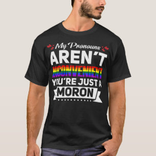 LGBT Funny Gay Lesbisk Bisexual Pride Pronouns -st T Shirt