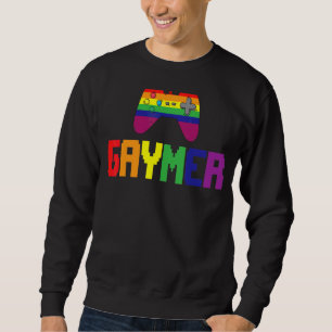 Lgbt Gamer Gaymer Gay pride Rainbow Gamepad Lgbt Lång Ärmad Tröja
