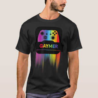 LGBT Gamer Gaymer T Gay pride Rainbow Gamepad T Shirt