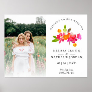 LGBT-gäster med enkel Blommigt och flera välkomstg Poster