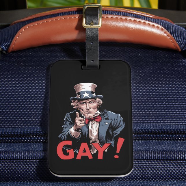LGBT Gay Ally Pride Month Funny Bagagebricka (Framsida Insitu 2)