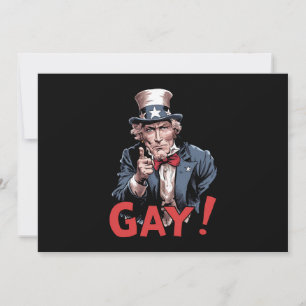 LGBT Gay Ally Pride Month Funny Inbjudningar