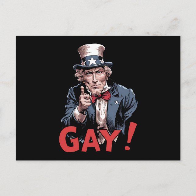 LGBT Gay Ally Pride Month Funny Vykort (Framsida)