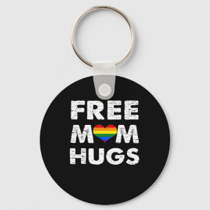 LGBT Gay Lesbisk Pride Free Mamma Hugs Nyckelring