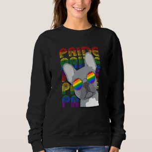 Lgbt Gay pride Fransk Bulldog Rainbow Flagga Pet H T Shirt