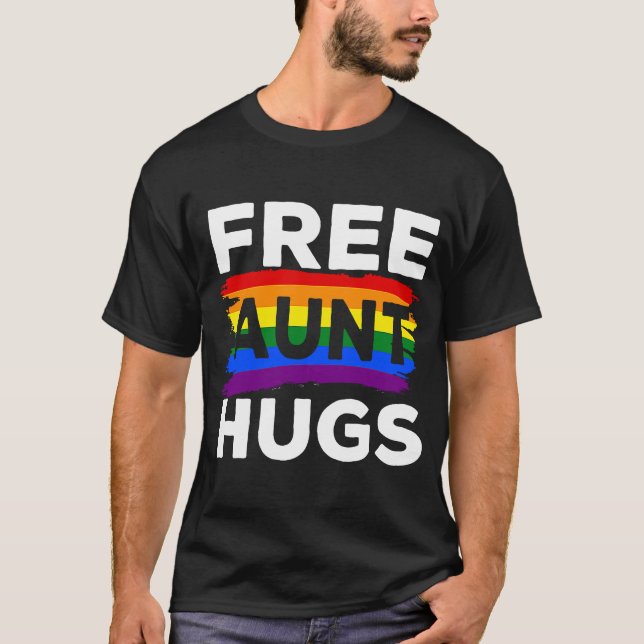 LGBT Gay pride Free Moster Hugs Family Matching Su T Shirt (Framsida)