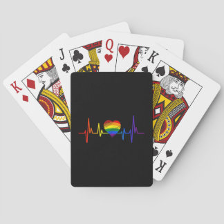 LGBT Gay pride Heartslag Lesbisk Gays Kärlek Casinokort