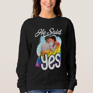Lgbt Gay pride i månaden sa han ja T Shirt
