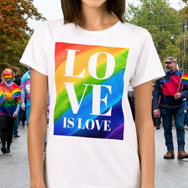 LGBT Gay pride Kärlek är Kärlek T Shirt (Skapare uppladdad)