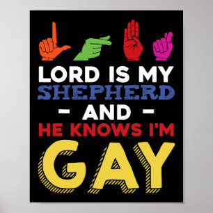 Lgbt Gay pride-månadens medvetenhet - signatursprå Poster