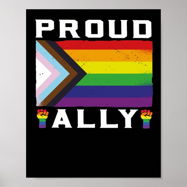 LGBT Gay pride-månadsproud Ally Poster (Framsidan)