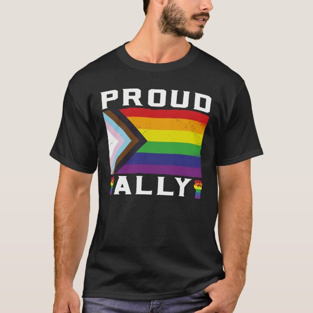 LGBT Gay pride-månadsproud Ally T Shirt (Framsida)