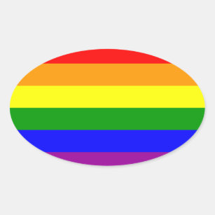 LGBT Gay pride* Oval Sticker Ovalt Klistermärke