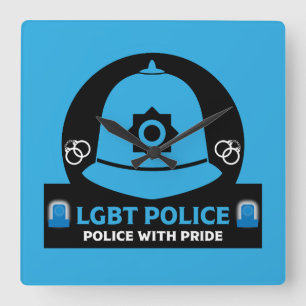 LGBT+ Gay pride-polisen Fyrkantig Klocka