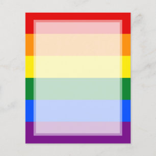 LGBT Gay pride Rainbow Flagga Rand Flygblad