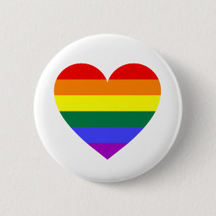 LGBT Gay pride Rainbow Heart Knapp
