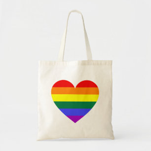 LGBT Gay pride Rainbow Heart Tygkasse