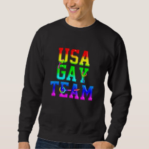 Lgbt Gay pride Transgender Rainbow Usa Team Manar Lång Ärmad Tröja