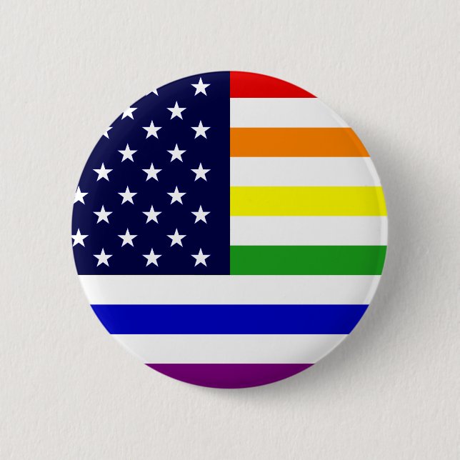 LGBT/gay pride USA knäppas Knapp (Framsida)