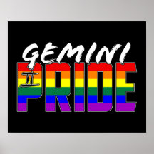 LGBT Gemini-Pridet Flagga Zodiac-tecken