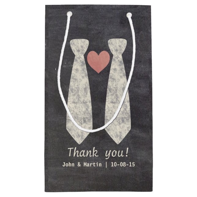 LGBT Gifter sig Faux Chalkboard Gay Bröllop (Baksidan)