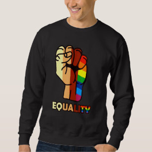 Lgbt Hand Equality Lång Ärmad Tröja