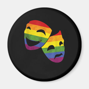 LGBT HGBTQ Queer Actress Regnbåge teatom Magnet