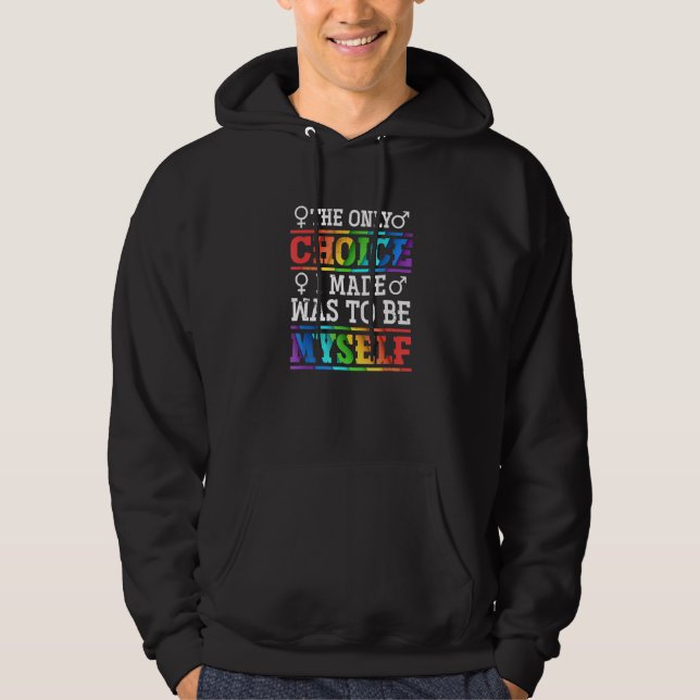 Lgbt Höger Activist Pride Month Lgbt För manar Wom Hoodie (Framsida)