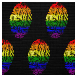 LGBT identifierar med fingeravtryck Tyg