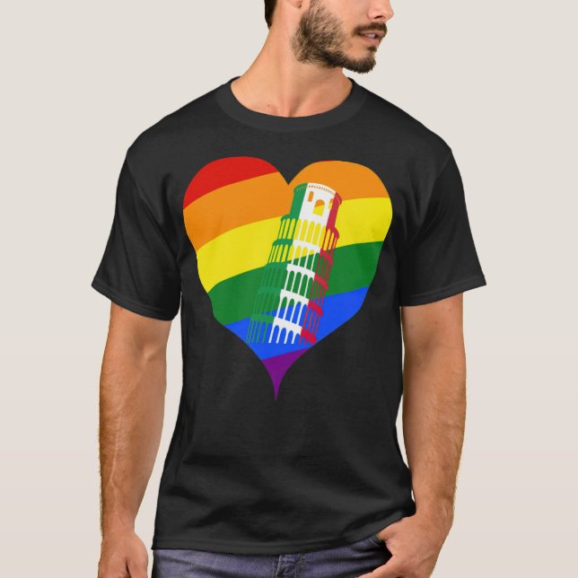 LGBT Italien Italienska Souvenir (1) -standard--4_ T Shirt (Framsida)