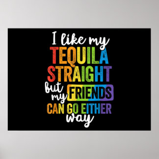 LGBT. Jag gillar min Tequila Rak Poster